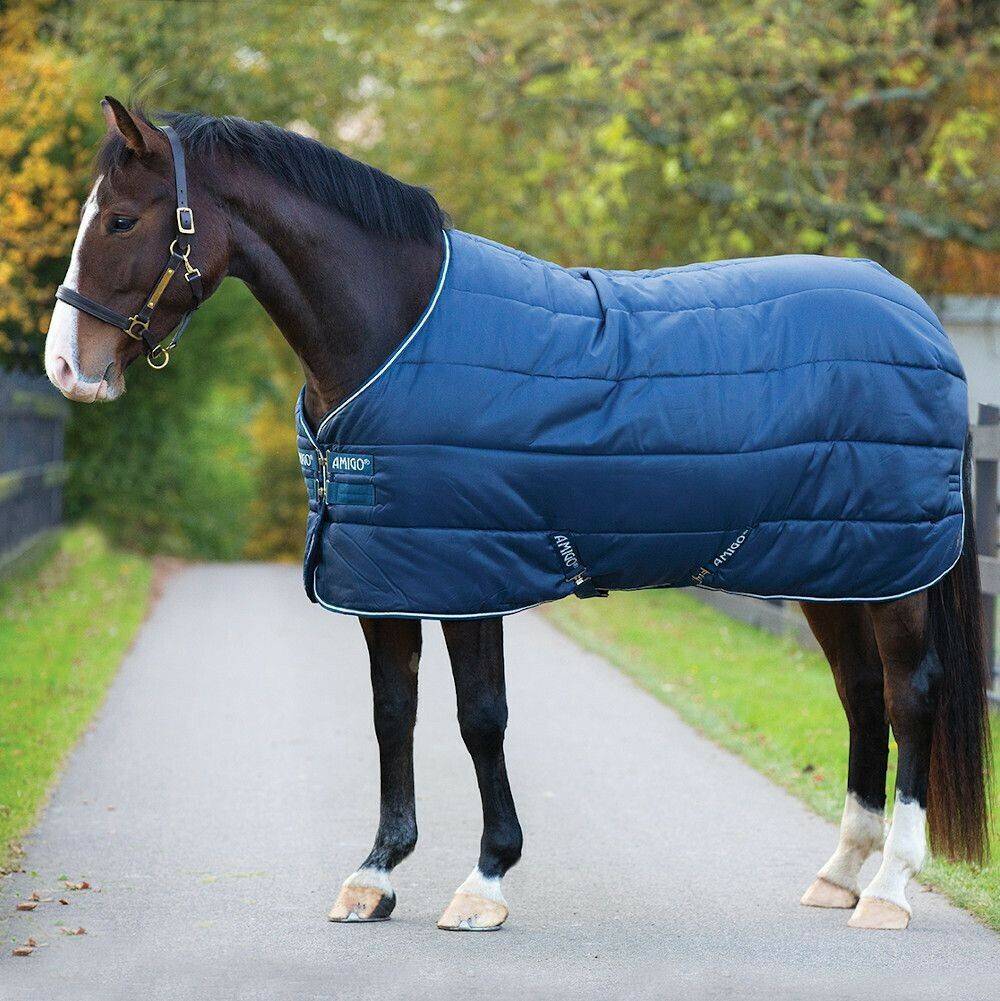 Horseware Amigo Insulator heavy 350g - navy/white - Stalldecke 155 Pferdedecken